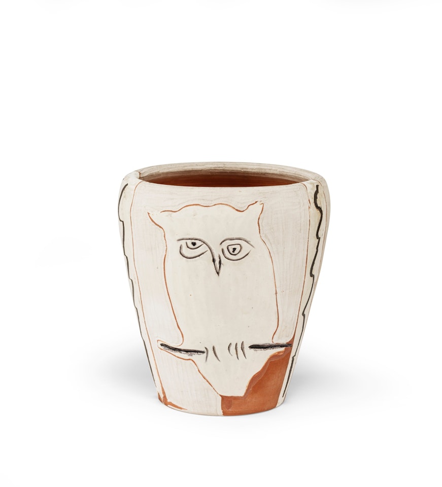 Visage et hibou by Pablo Picasso