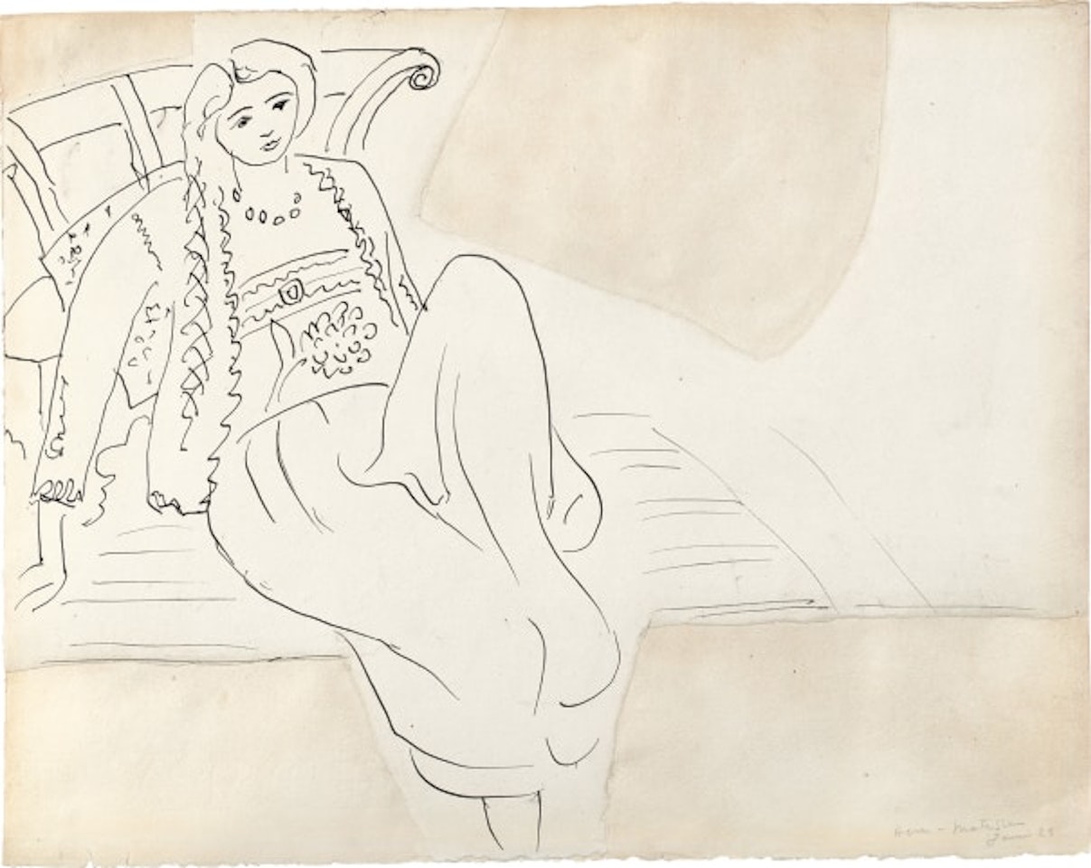 Jeune fille assise by Henri Matisse