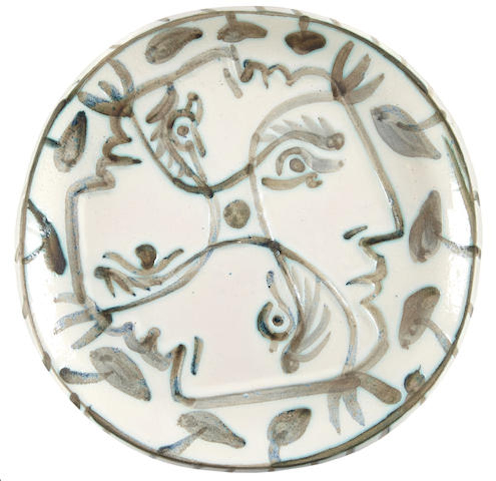 Four enlaced profiles by Pablo Picasso