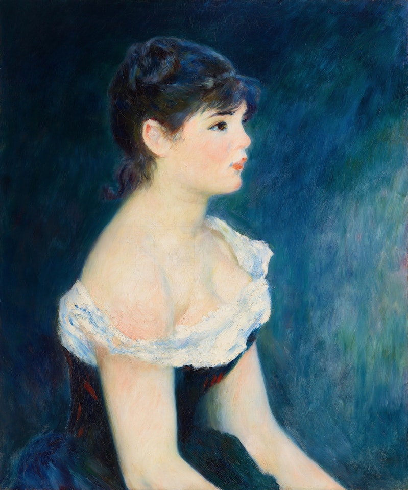 Buste de femme, de profil by Pierre-Auguste Renoir