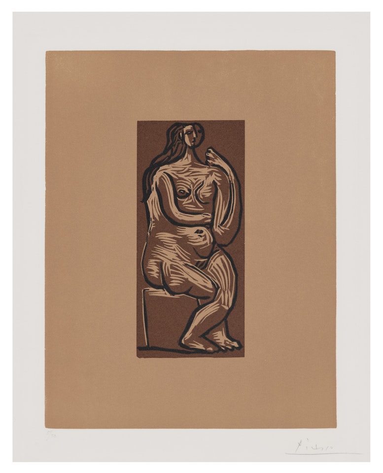 Nu Assis by Pablo Picasso